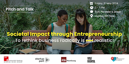 Hauptbild für Societal Impact through Entrepreneurship