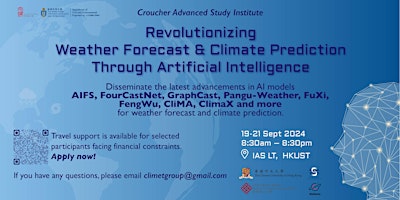 Imagem principal do evento Revolutionizing Weather Forecast and Climate Prediction Through AI