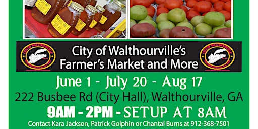 Imagem principal do evento Walthourville's Farmer's Market and More