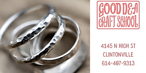 Stacking Rings - Sterling Silver Hammered Rings Workshop primary image