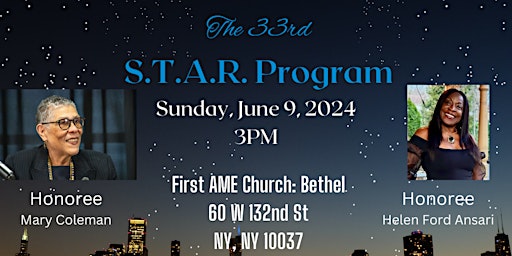 JSUNAA Metro NY Chapter 33rd S.T.A.R. Program primary image