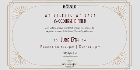 WhistlePig Whiskey Dinner