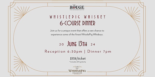 Imagem principal do evento WhistlePig Whiskey Dinner