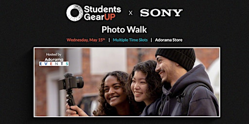 Exclusive Sony Photo Walk for Students primary image