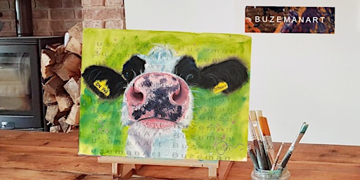'Nosey Cow' Painting  workshop @ the farm with farm tour, Doncaster primary image
