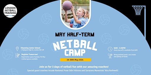 Netball Camp May Half Term 2024 primary image