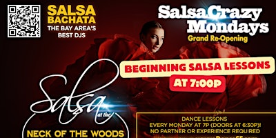 Immagine principale di SalsaCrazy Mondays Beginning Salsa Dance Classes and Salsa Bachata Dancing 