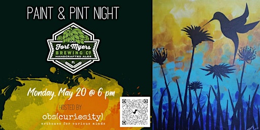 Primaire afbeelding van Paint & Pint Night @ Fort Myers Brewing Company