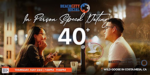 [Women SOLD OUT] Speed Dating | Costa Mesa | 40+ Night primary image
