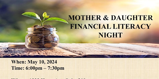 Primaire afbeelding van Mother & Daughter Financial Literacy Night