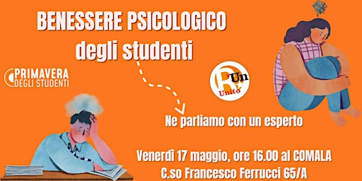 Hauptbild für IL BENESSERE PSICOLOGICO DEGLI STUDENTI: PARLIAMONE CON UN ESPERTO