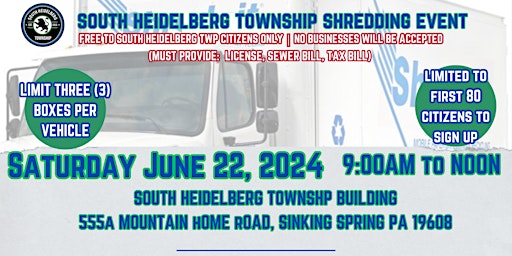 South Heidelberg Township Shred Event primary image