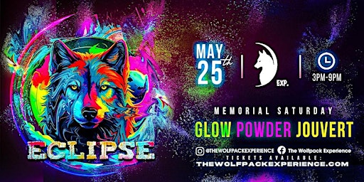 Hauptbild für Watch the Eclipse: Glow Powder Tour (Event 1/2 - Wolf Memorial Weekend)