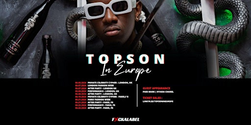 Imagem principal do evento Topson Ti Jezi - International Rap Star European Tour