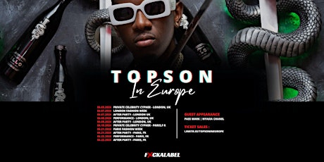 Topson Ti Jezi - International Rap Star European Tour