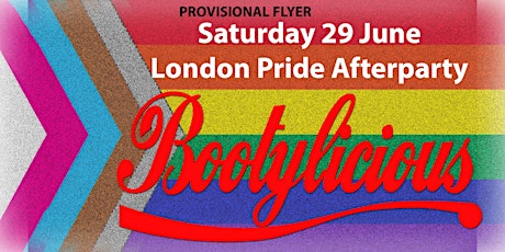 Bootylicious Pride London Afterparty