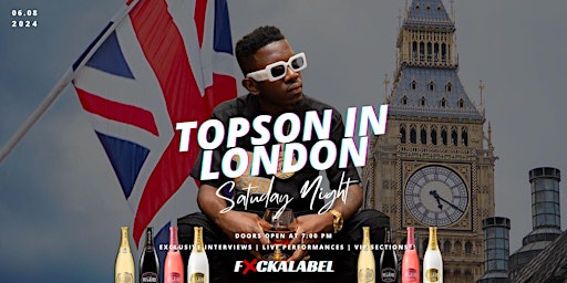 Topson Ti Jezi - International Rap Star London Afterparty primary image
