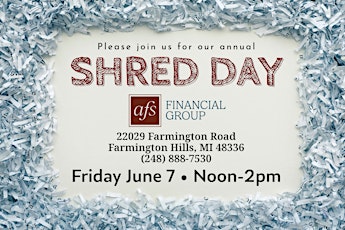 Shred Day + Canned Food Drive