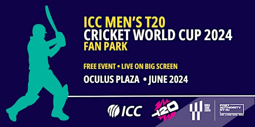 Imagem principal do evento ICC Men's T20 Cricket World Cup 2024 Fan Park