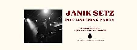 Janik Setz Pre-listening party primary image