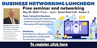 Business Networking and Success Workshop May 2024 - Oak Brook primary image