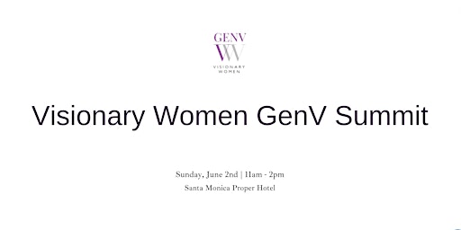 Visionary Women GenV Summit primary image