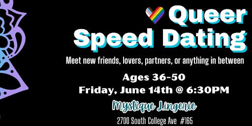 Queer Speed Dating (36-50) at Mystique Lingerie primary image