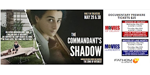 Hauptbild für The Commandant's Shadow - Documentary Premiere (MD)