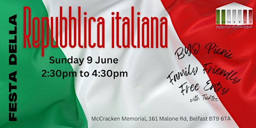 Hauptbild für Festa della Repubblica 9 June 2024 - Belfast