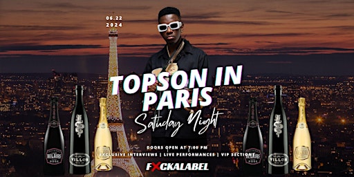 Topson Ti Jezi - International Rap Star Paris After Party primary image