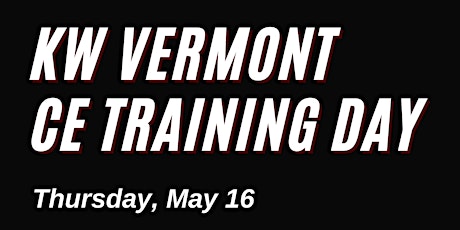 KW Vermont CE Training Day