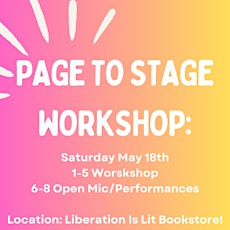 Page To Stage Workshop and Performance