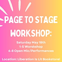Page To Stage Workshop and Performance primary image