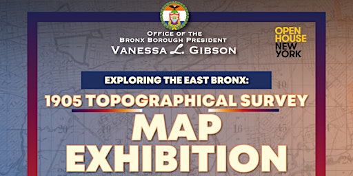 Primaire afbeelding van Map Exhibition - 1905 Topographical Survey of the East Bronx