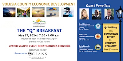 Imagem principal do evento Volusia County Economic Development "Q" Breakfast - May 17, 2024
