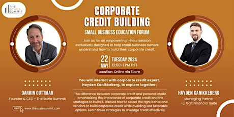 Corporate Credit Building for Small Businesses Education Forum