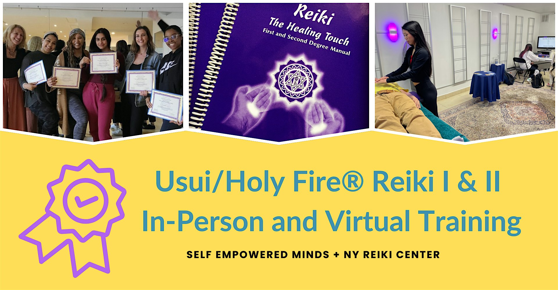 Usui\/Holy Fire\u00ae Reiki I & II Certificate Training