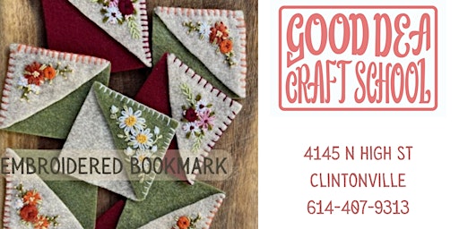 Hauptbild für Embroidered Floral Bookmark art class