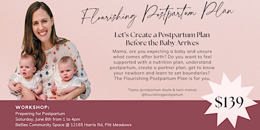 Imagem principal do evento Flourishing Postpartum Plan