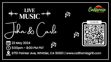 Live Music Featuring "John & Carlo"