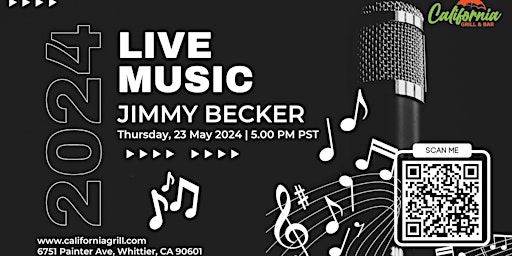 Imagem principal do evento Live Music Featuring "Jimmy Becker"