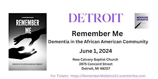 Imagem principal do evento Remember Me - Dementia Documentary - Detroit