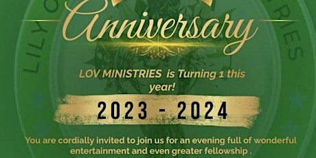 Lily of the Valley (LOV) Ministries Anniversary Celebration