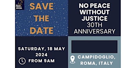 International Conference - No Peace Without Justice 30th Anniversary