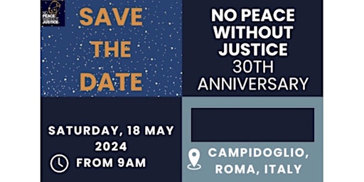 International Conference - No Peace Without Justice 30th Anniversary