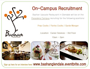 On-Campus Recruitment:  Bashan Restaurant primary image