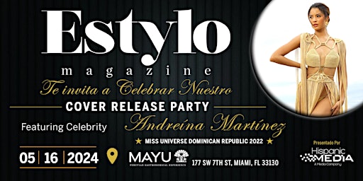 Primaire afbeelding van Estylo Magazine te invita al Cover Release Party