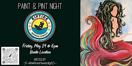 Imagem principal do evento Paint & Pint Night @ Riptide Brewing Company - Bonita Springs