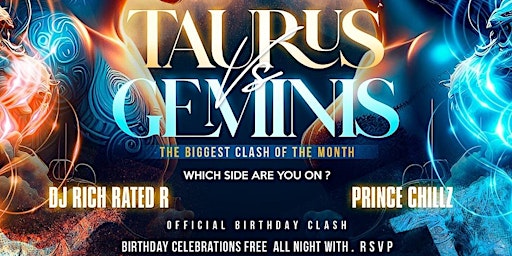 Imagem principal de Taurus Vs Geminis #BirthdayClash @ EPIC LOUNGE