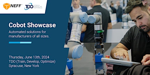 Imagem principal do evento Cobots Demystified: Practical, Hands-On Solutions for Manufacturers